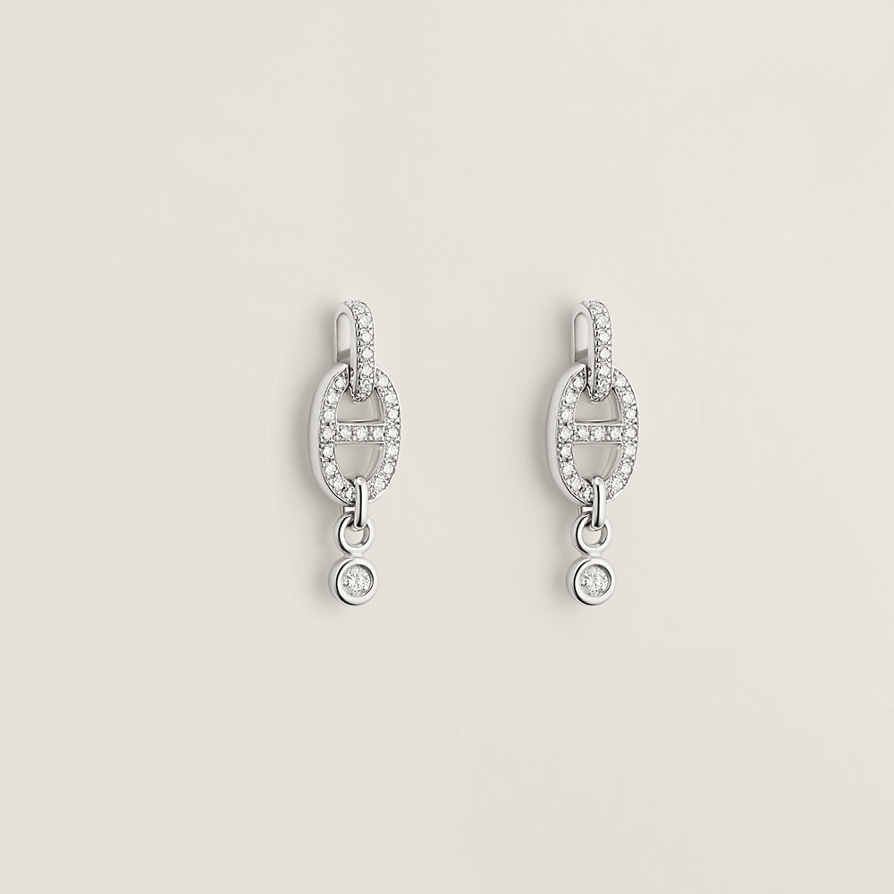 Chaine d'Ancre Enchainee earrings, small model | Hermès